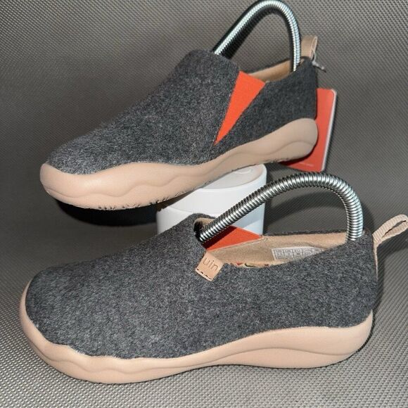 UIN Slip On Travel Shoes Canvas Comfortable Heather Gray Wool Toledo Womens 5.5 - Picture 1 of 9